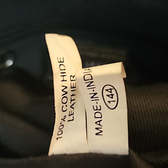 GREAT AMERICAN LEATHER WORKS Black Soft Pebble Leather Western Crossbody Bag - Picture 13 of 15